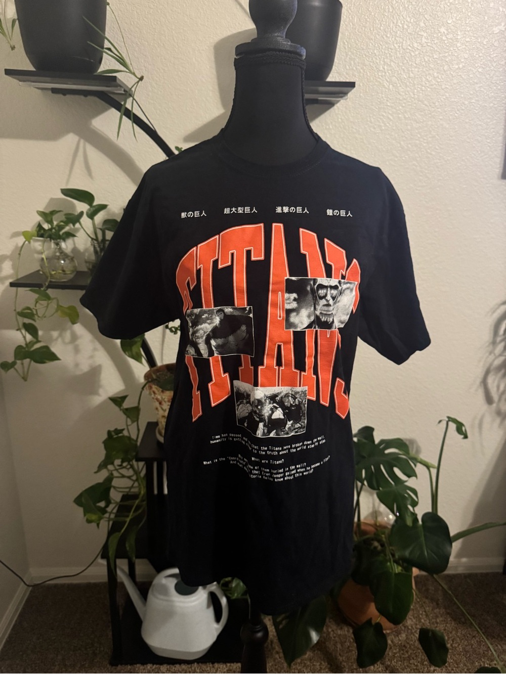 Ripple Junction Black Graphic Attack on Titan Tee Unisex